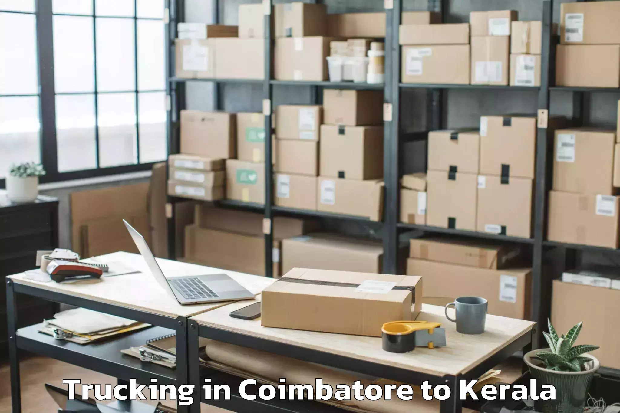 Leading Coimbatore to Y Mall Thriprayar Trucking Provider